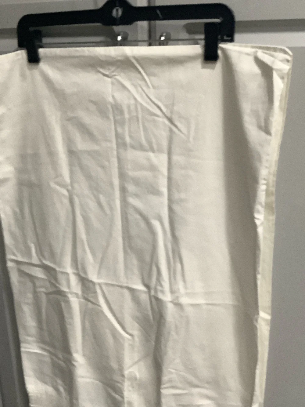 Shabby Chic Vtg Off Wht, Pillowcase, French Linen, Hemstitch “P” Monogram Detail
